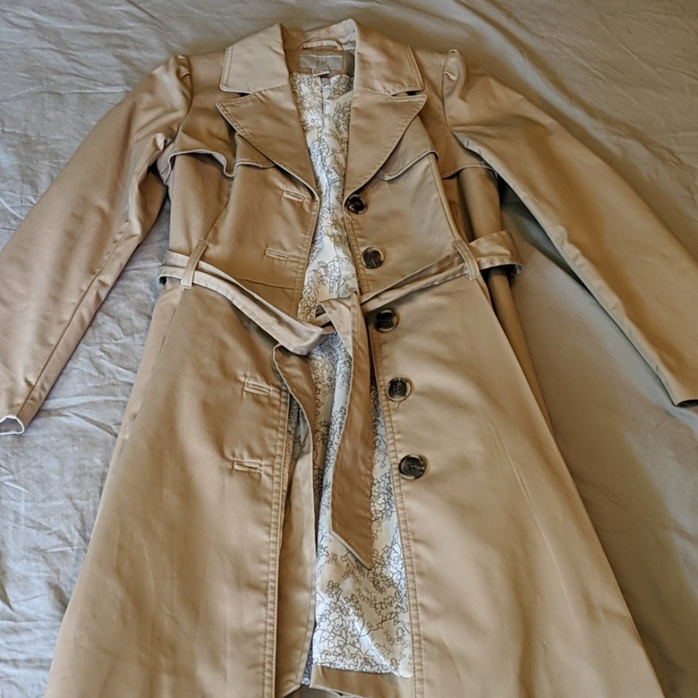 H&M pleated trench coat